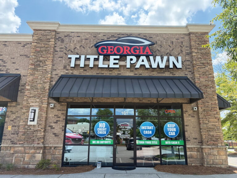 Georgia Title Pawn contact — Buford office storefront