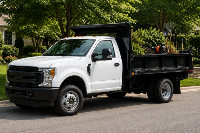 Landscaping truck for commercial vehicle title pawn in Georgia